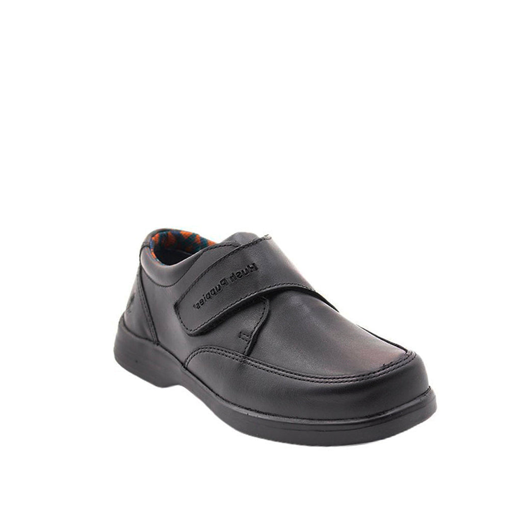 Zapatos escolares Luka velcro negro para Niños
