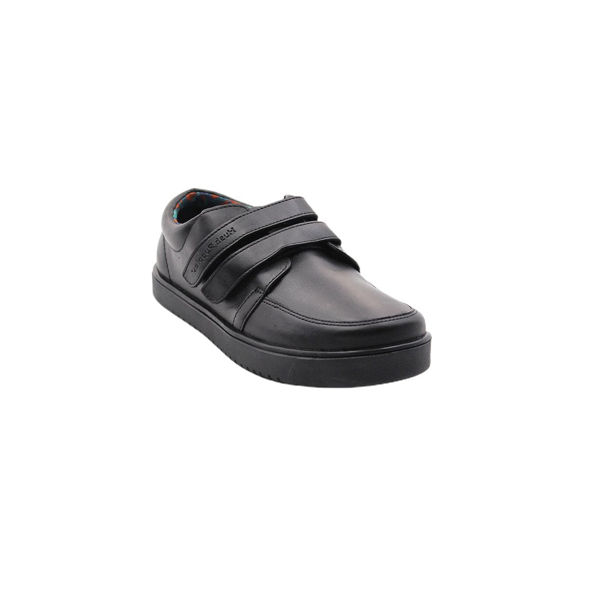 Zapatos escolares Ed04 velcro negro para Niños