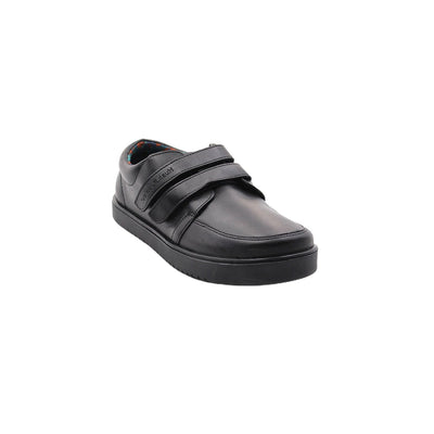 Zapatos escolares Ed04 velcro negro para Niños