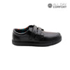 Zapatos escolares Ed04 velcro negro para Niños