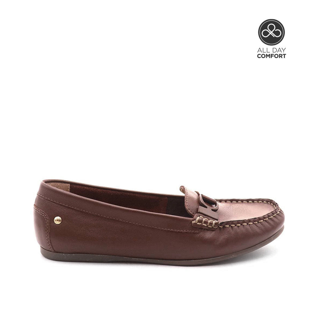 Mocasines Laura para mujer color café