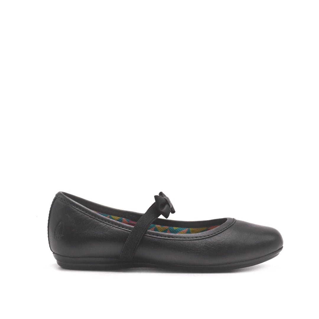 Ballerinas escolares Adrianna para niña color negro