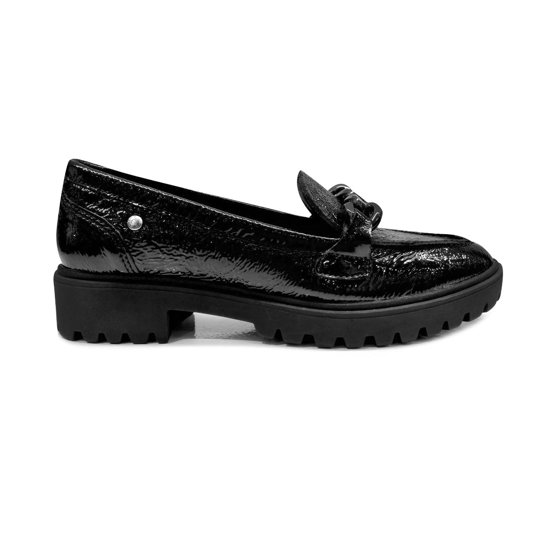 Mocasines Lilian Chain negro para Mujer