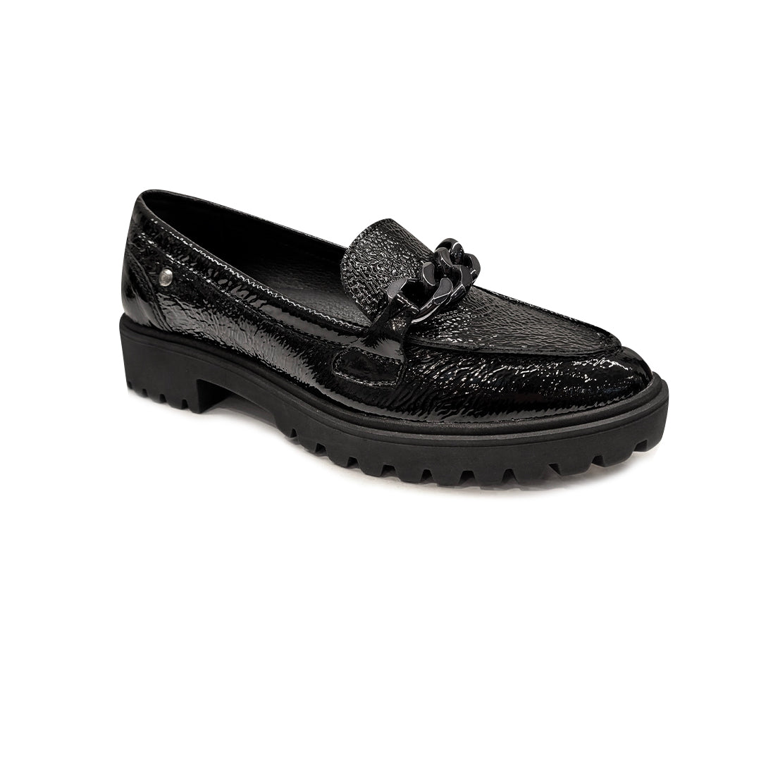Mocasines Lilian Chain negro para Mujer