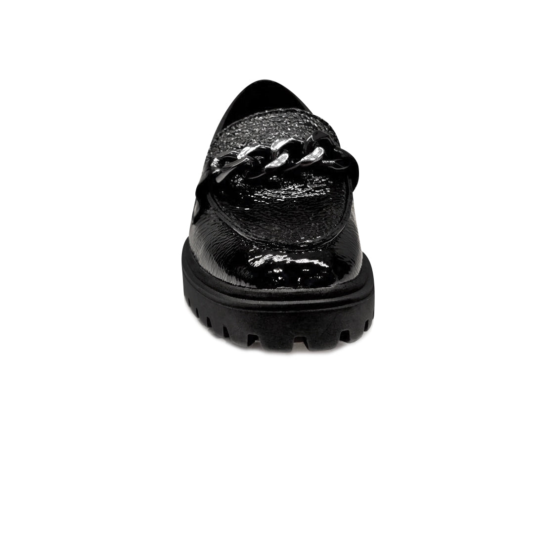 Mocasines Lilian Chain negro para Mujer