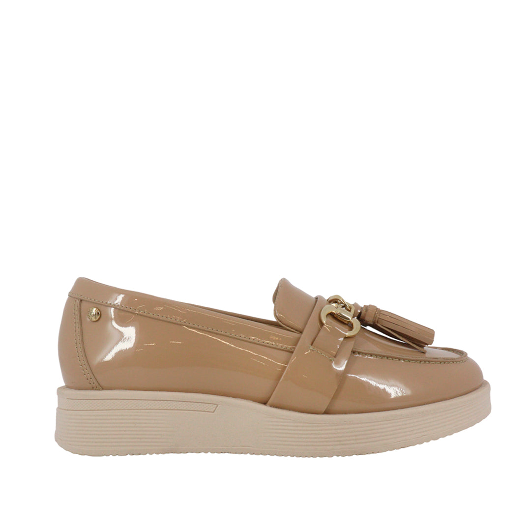 Mocasines Rennata beige para Mujer