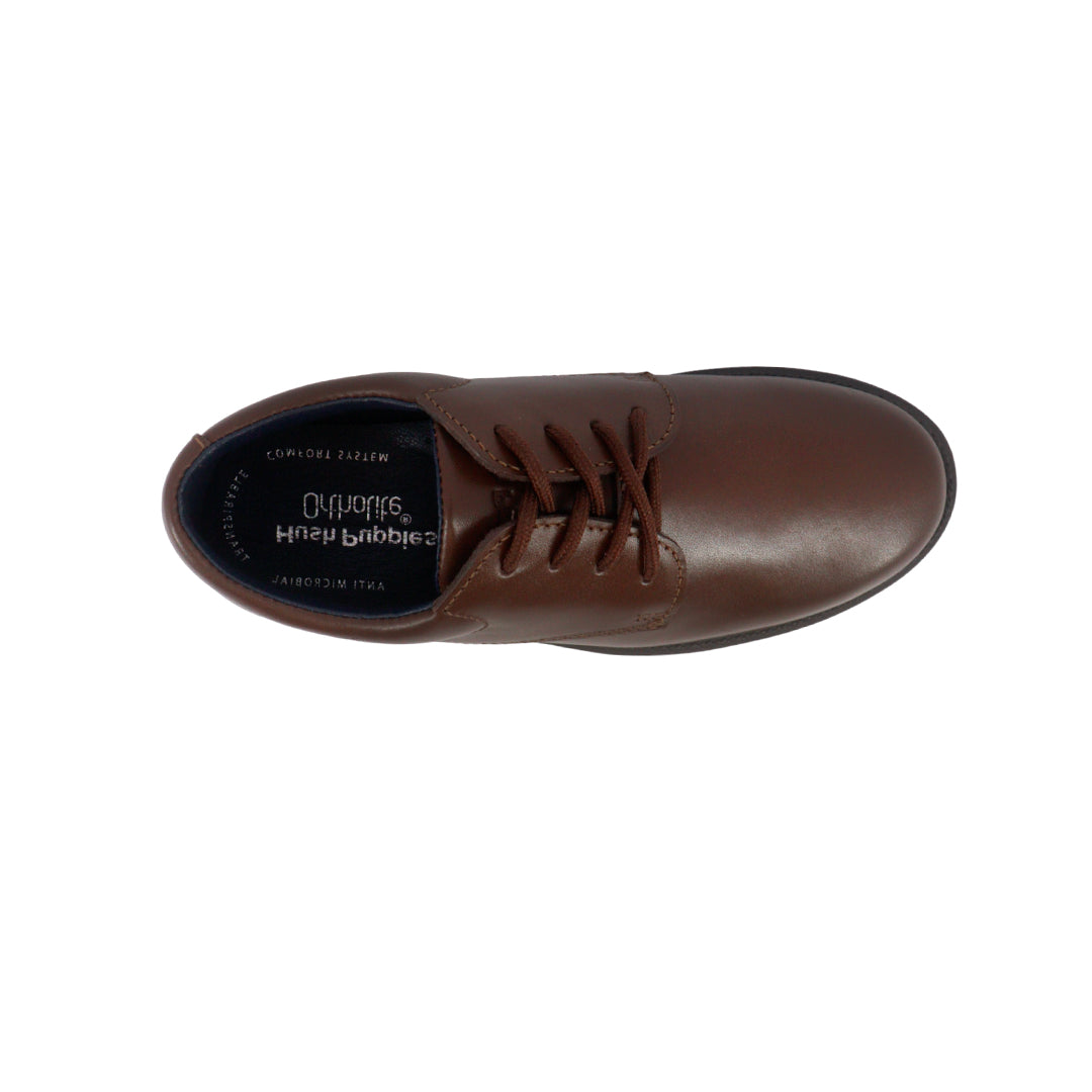 Zapatos escolares Canguru 2.0 para niño color café