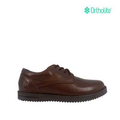 Zapatos escolares Canguru 2.0 para niño color café