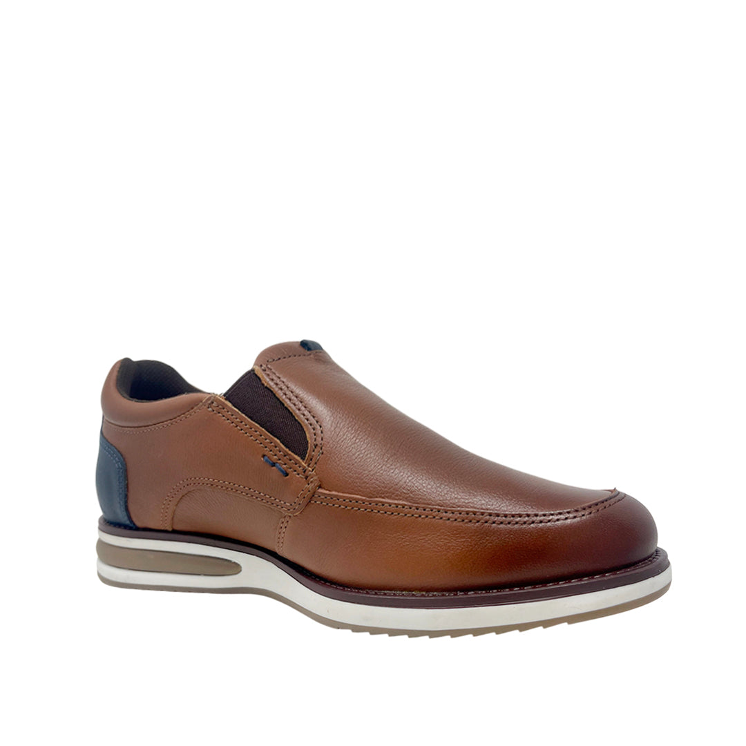 Casuales slip on Simone para hombre color tan