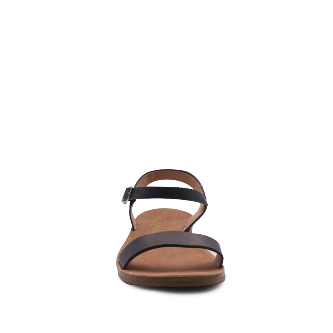 Sandalias flats Ana para mujer color negro