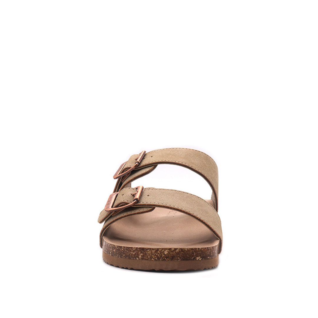 Sandalias flats Berkeley para mujer color taupe