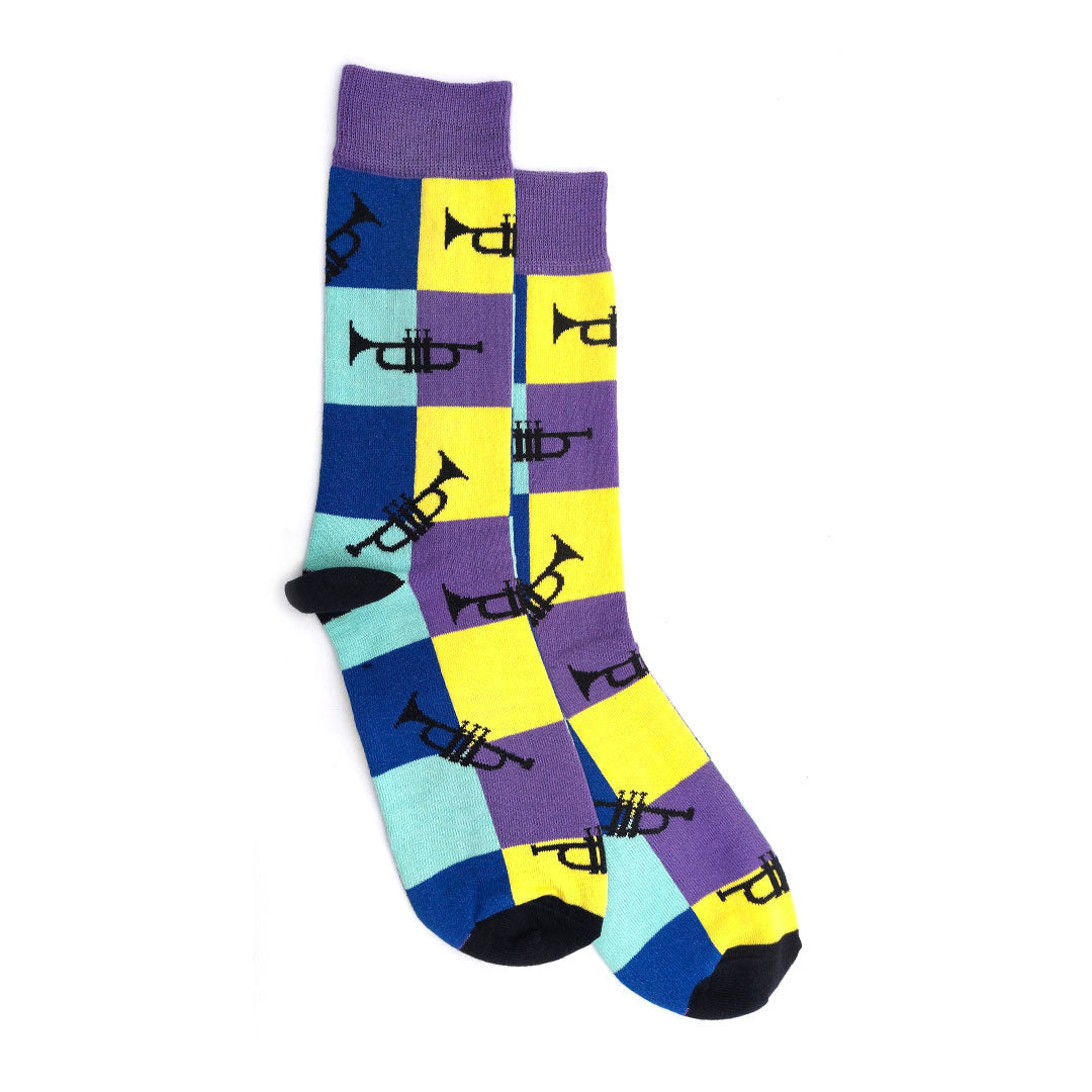 Calcetines Musica morado para Hombre