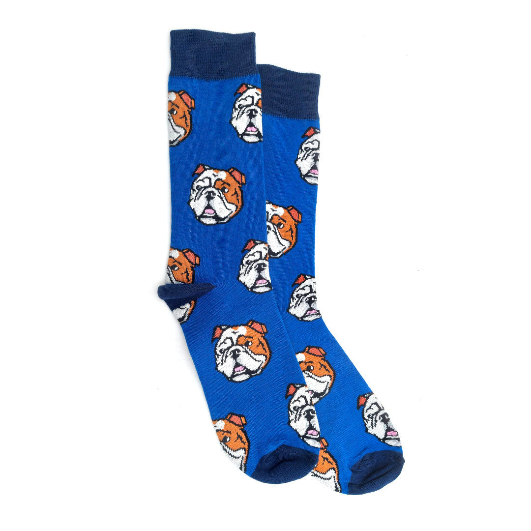 Calcetines Bulldog azul Unisex