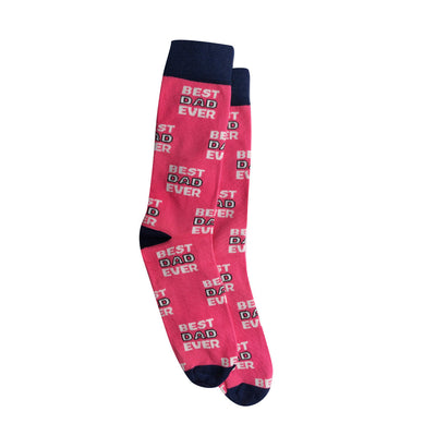 Calcetines Best Dad rosado para Hombre