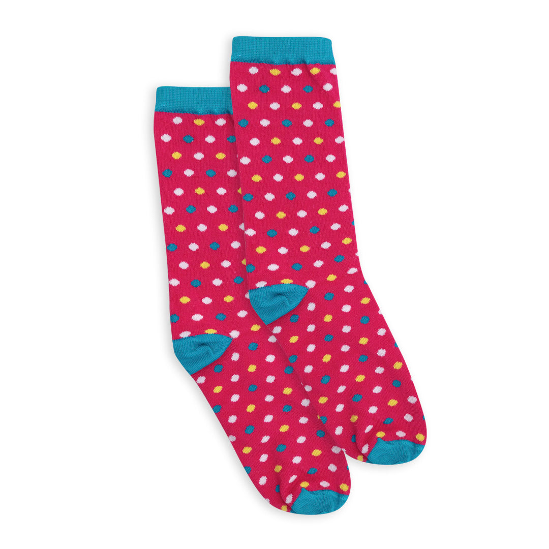 Calcetines Puntos rosado para Mujer