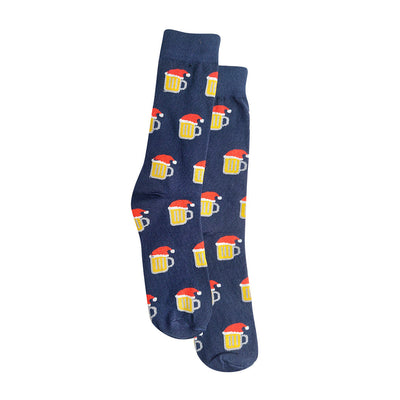 Calcetines Xmas Beer navy para Hombre
