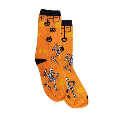 Calcetines Esqueletos naranja para Mujer