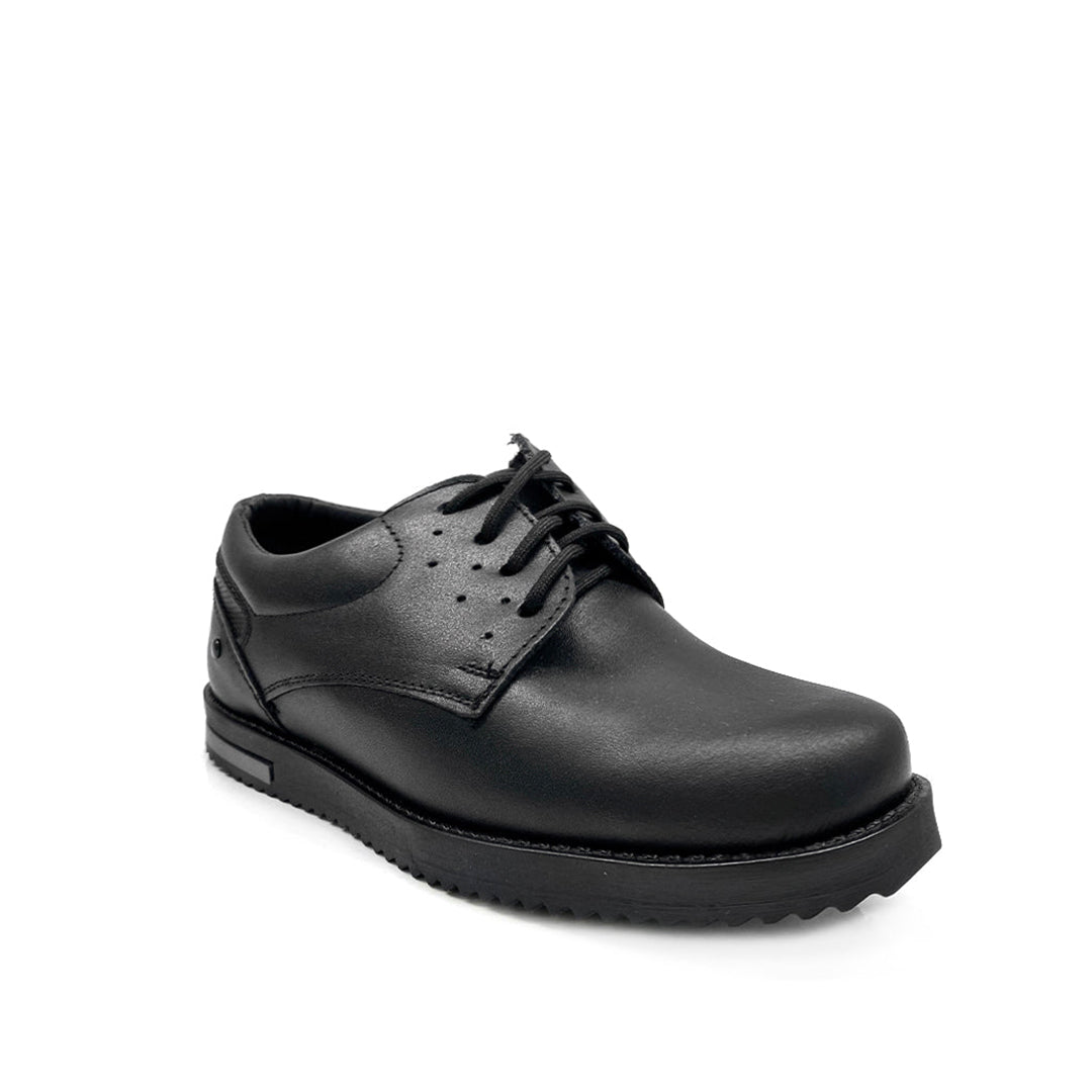 Derby shoes escolares Canguru para niño color negro