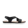 Sandalias flats Eylin para mujer color negro