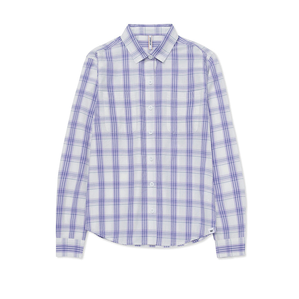 Camisa Plaid Poplin para mujer