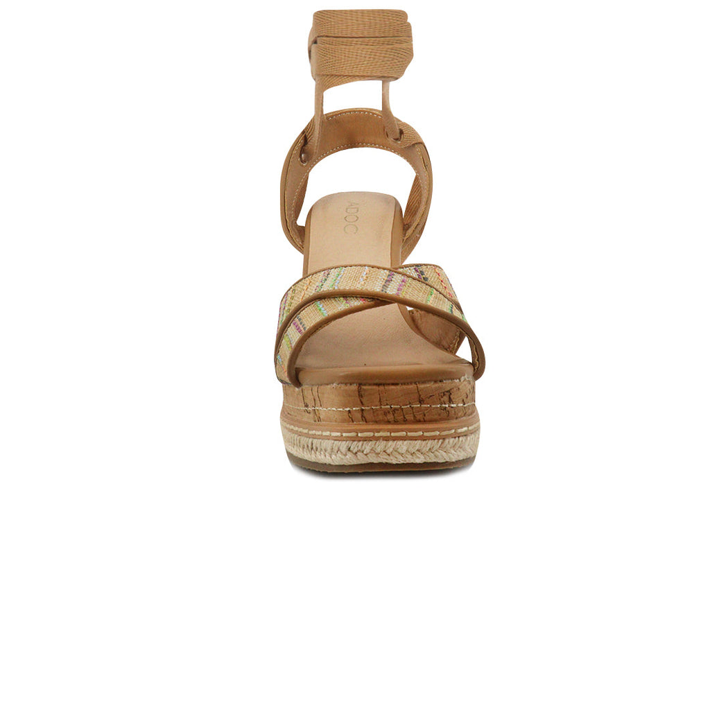 Sandalias de cuña Amidala color camel para mujer