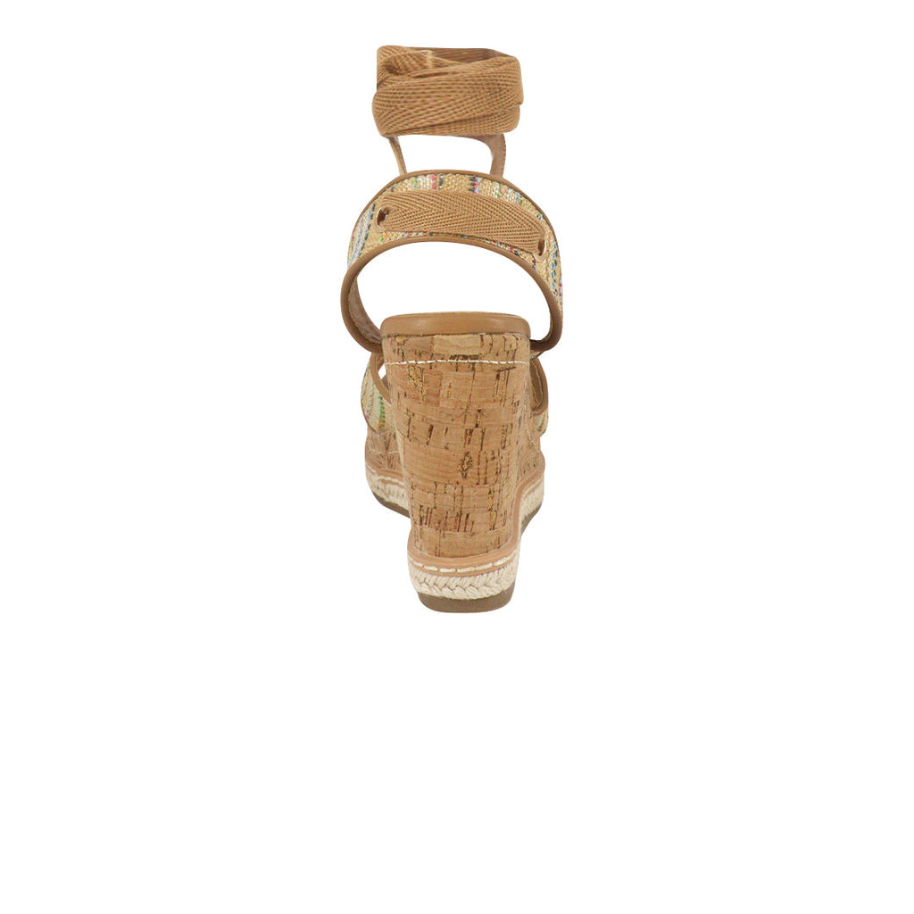 Sandalias de cuña Amidala color camel para mujer