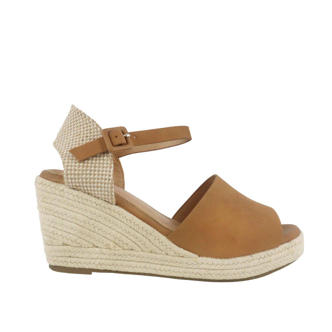 Sandalias de cuña Anaya color tan para mujer