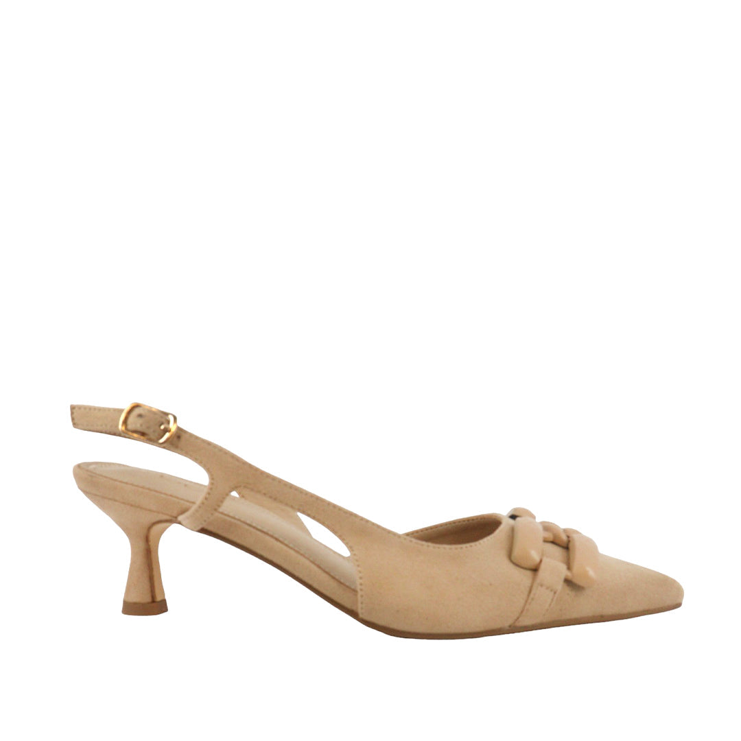 Zapatos de tacón Fabiola color taupe para mujer