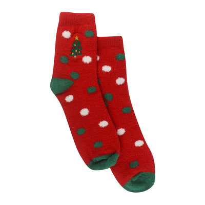 Calcetines Navidad rojo para Mujer