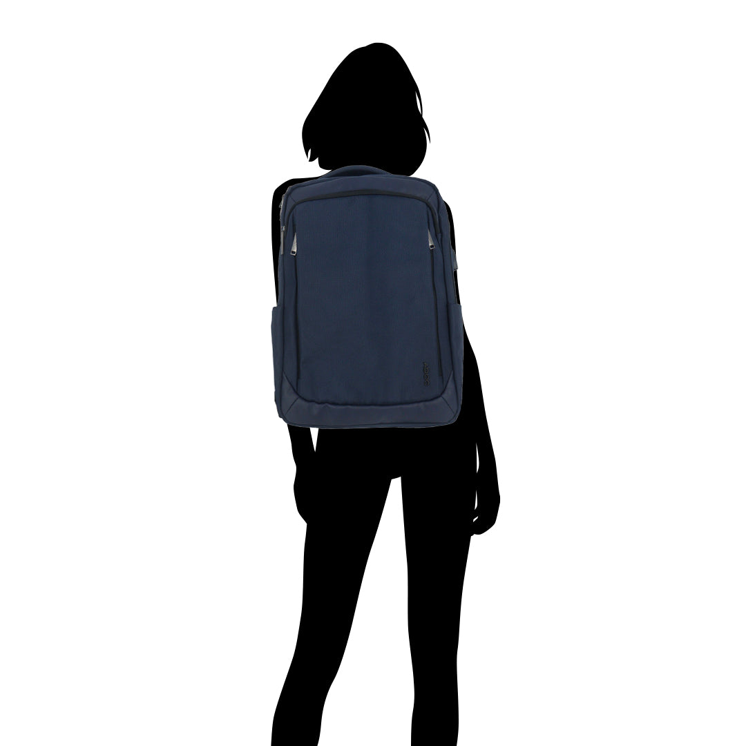 Mochila Leonardo color navy unisex