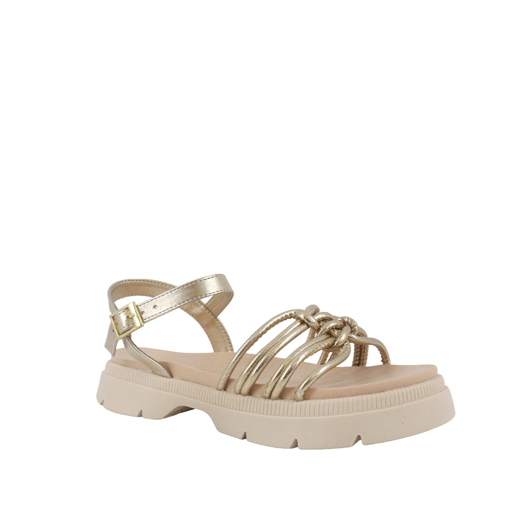 Sandalias Issadora para niña color dorada