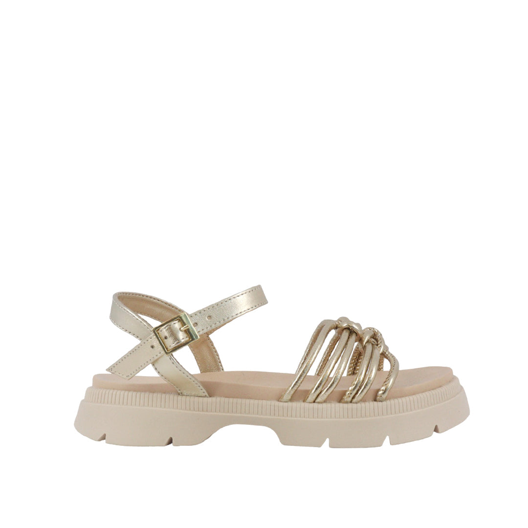 Sandalias Issadora para niña color dorada