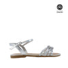 Sandalias Halsey para niña color plateado