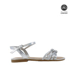 Sandalias Halsey para niña color plateado