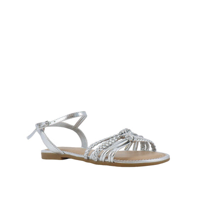 Sandalias Halsey para niña color plateado