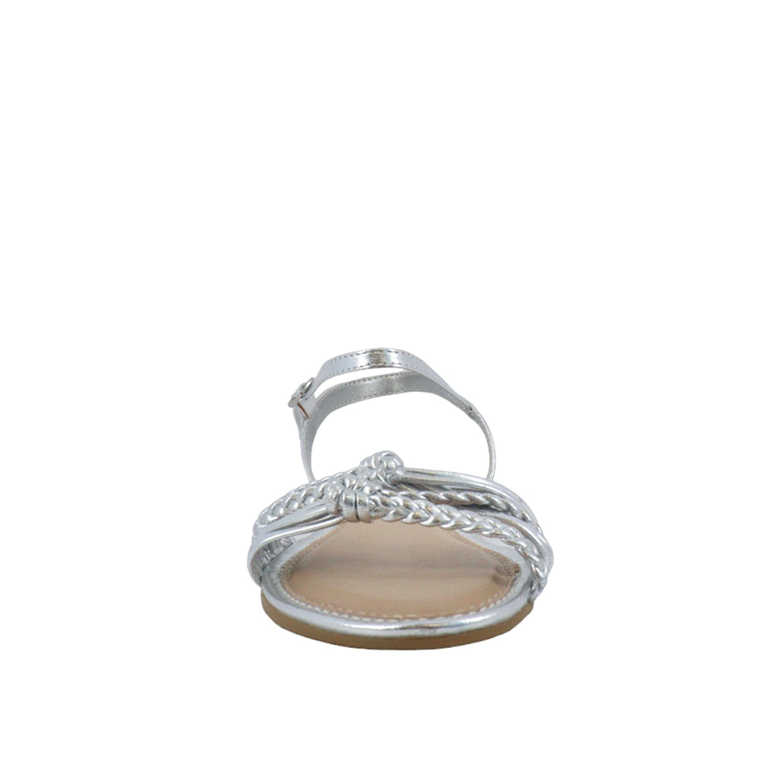 Sandalias Halsey para niña color plateado