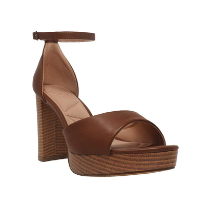 Sandalias de tacón Meryl para mujer color tan