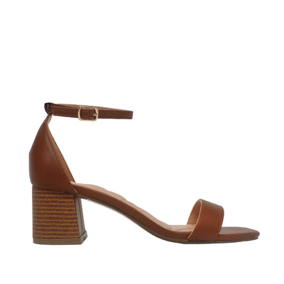 Sandalias de tacón Rocio para mujer color tan