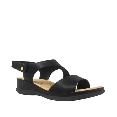 Sandalias de cuña Marga para mujer color negro