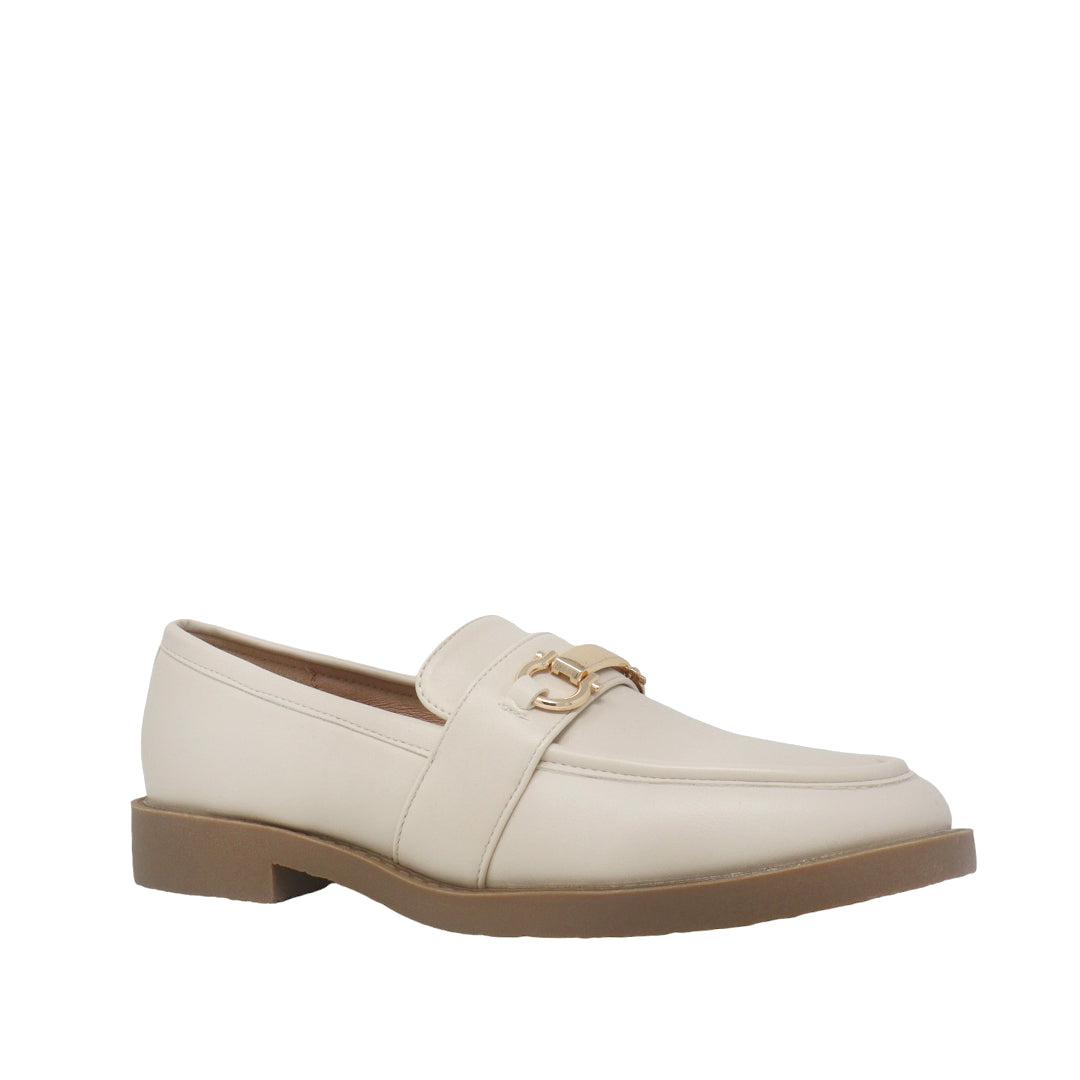 Mocasines Nicolette para mujer color blanco