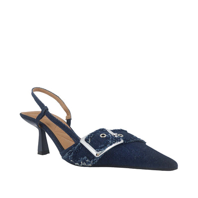 Tacones slingback Nessa para mujer color azul