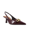 Tacones slingback Monroe para mujer color burgundy