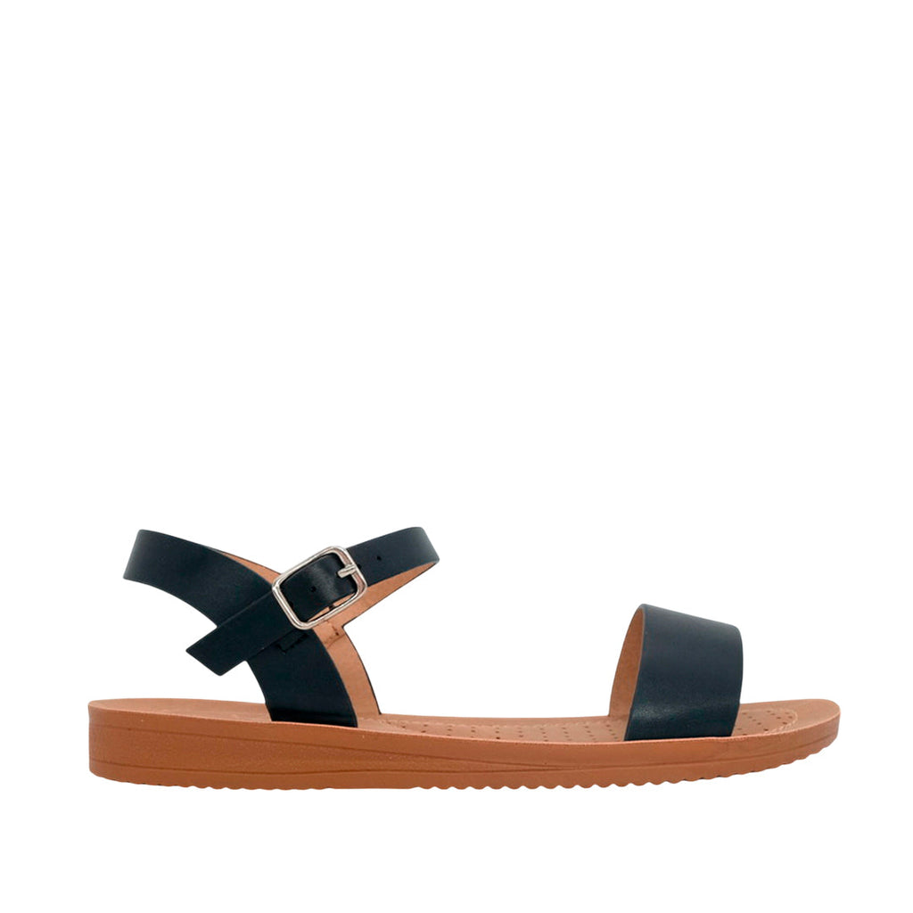 Sandalias flats Maribel  para mujer color negro