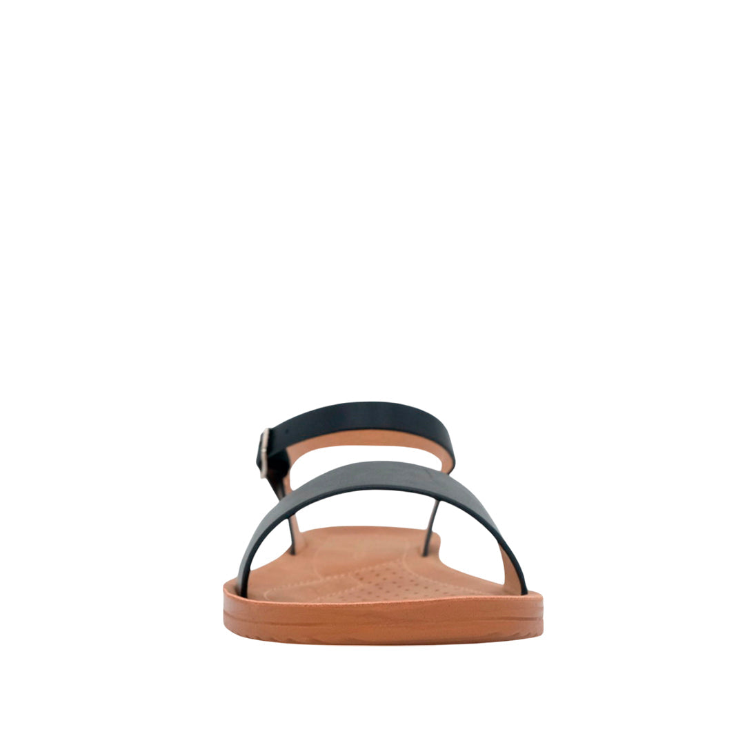 Sandalias flats Maribel  para mujer color negro