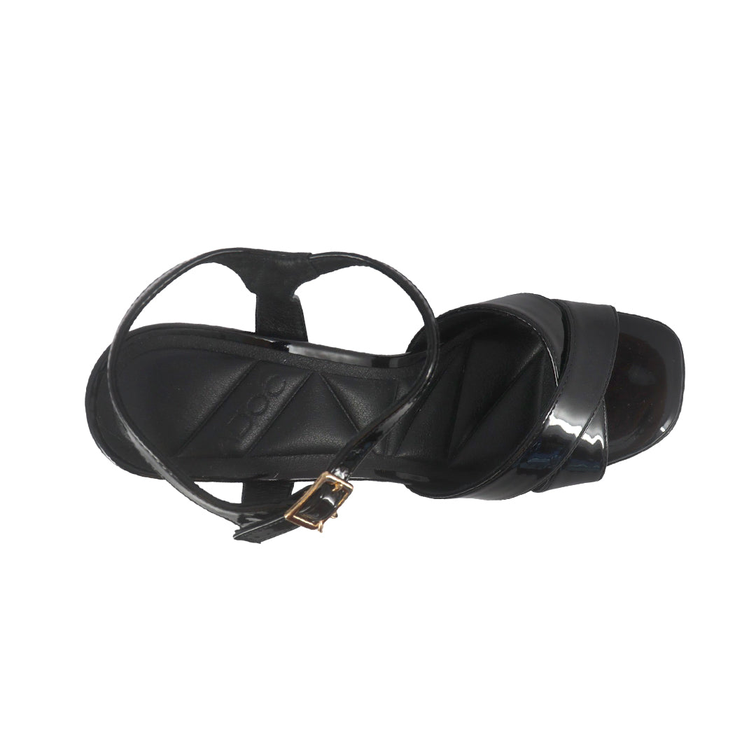 Sandalias de tacón Quilzel para mujer color negro