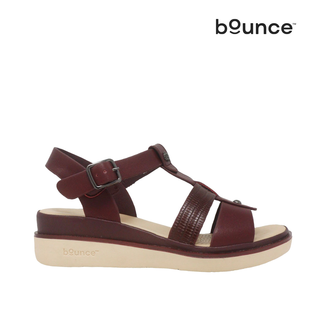 Sandalias Mila para mujer color burgundy