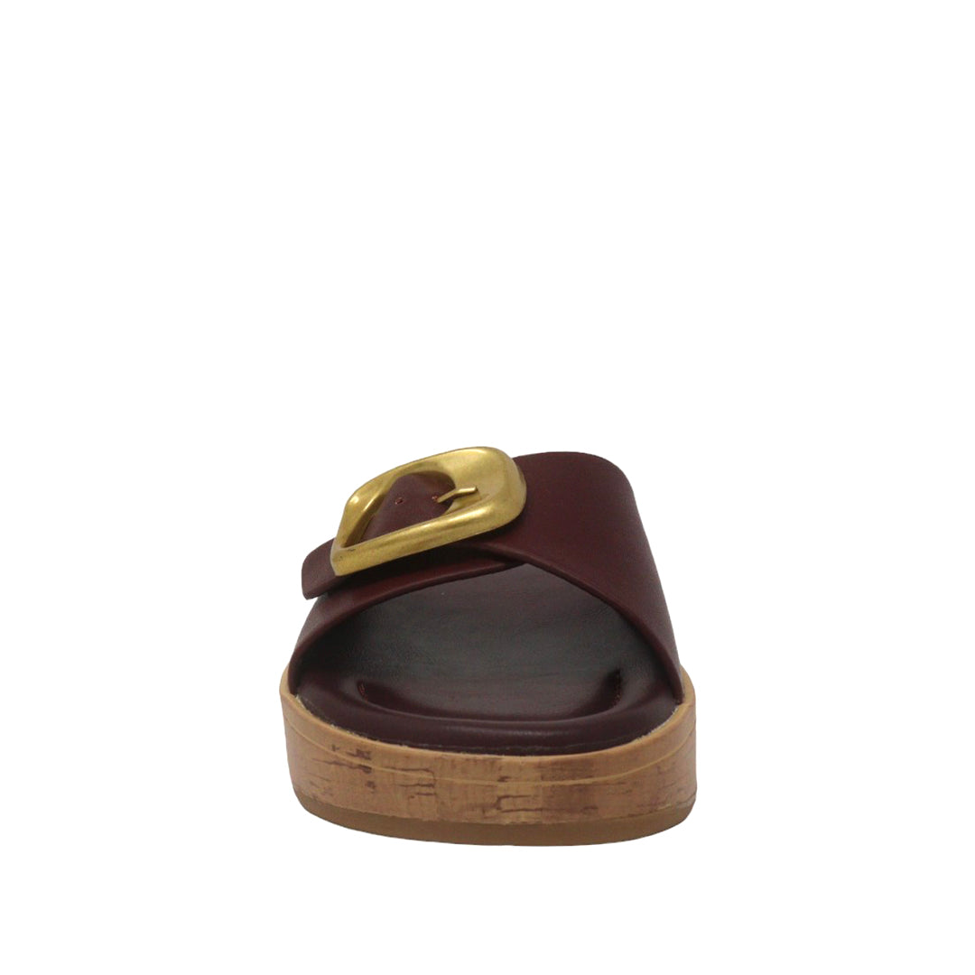 Sandalias Raiven para mujer color burgundy