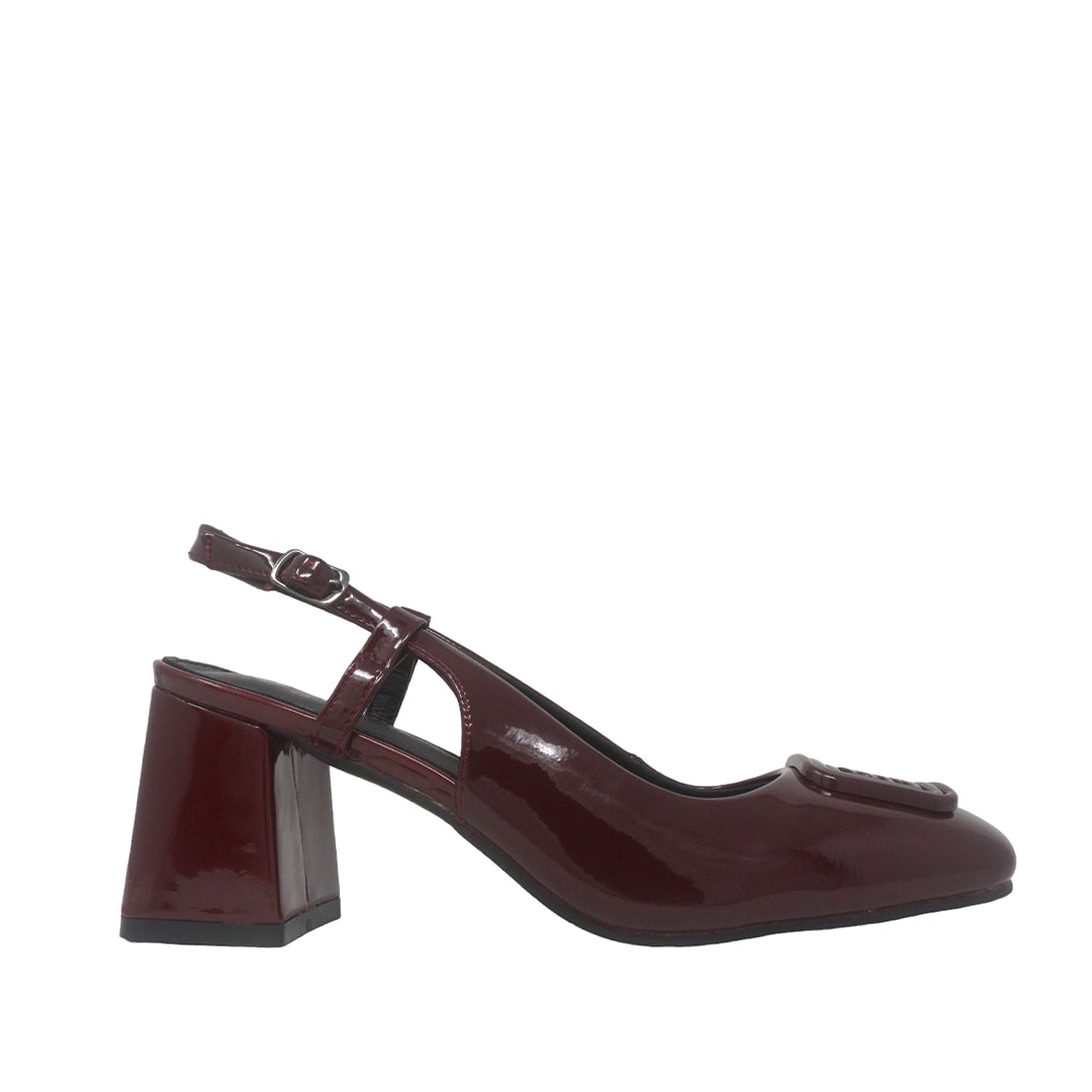 Tacones Theresa burgundy para mujer