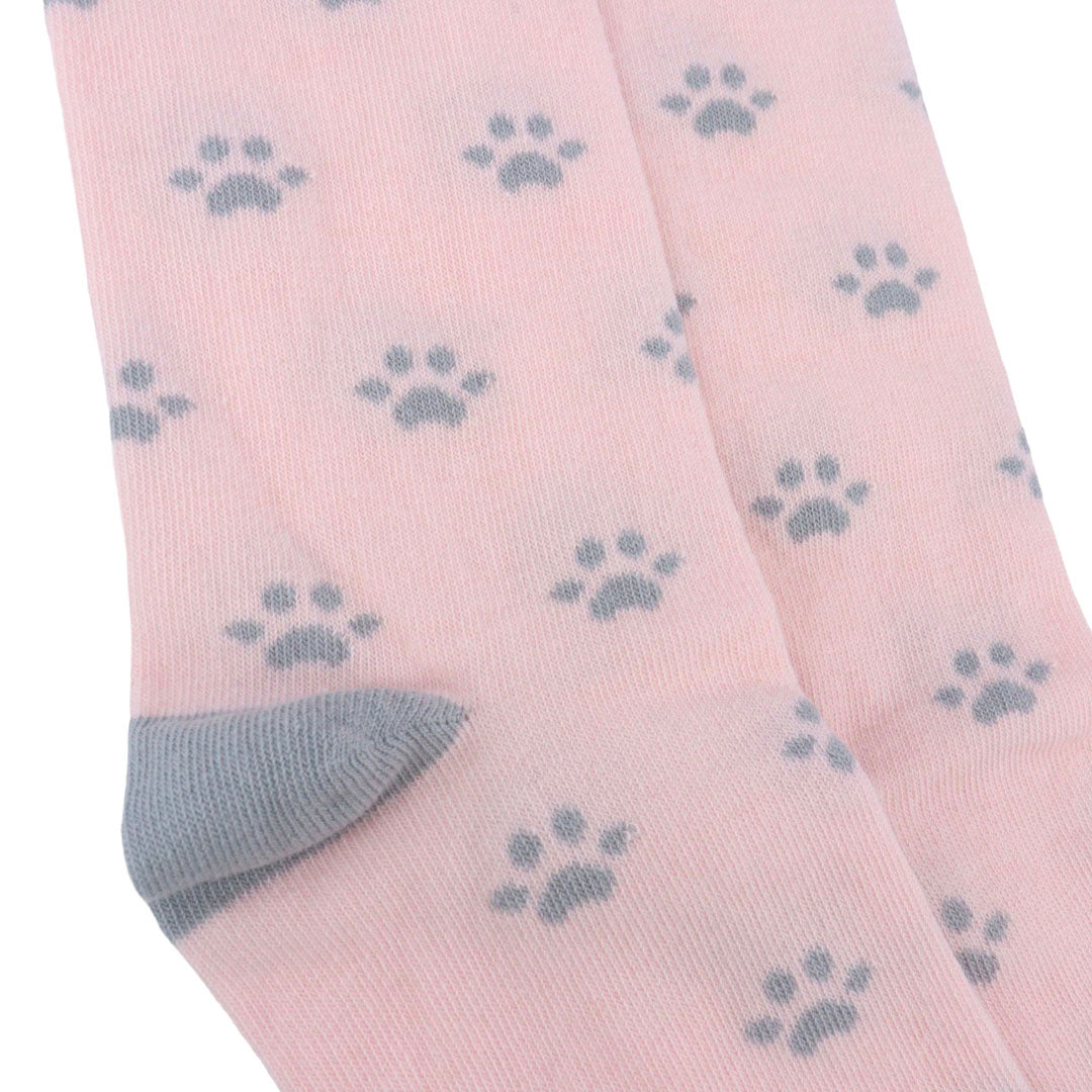 Calcetines Huellas color rosado