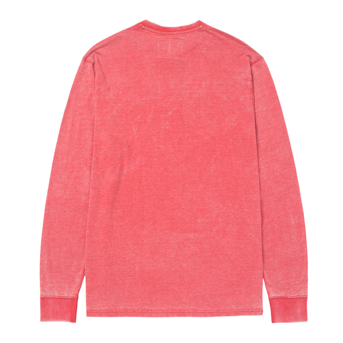 Camisa Burnout Henley para hombre color rojo